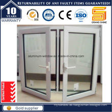 2015 Top Rank Powder Coating Weißes Aluminium-Casement-Fenster